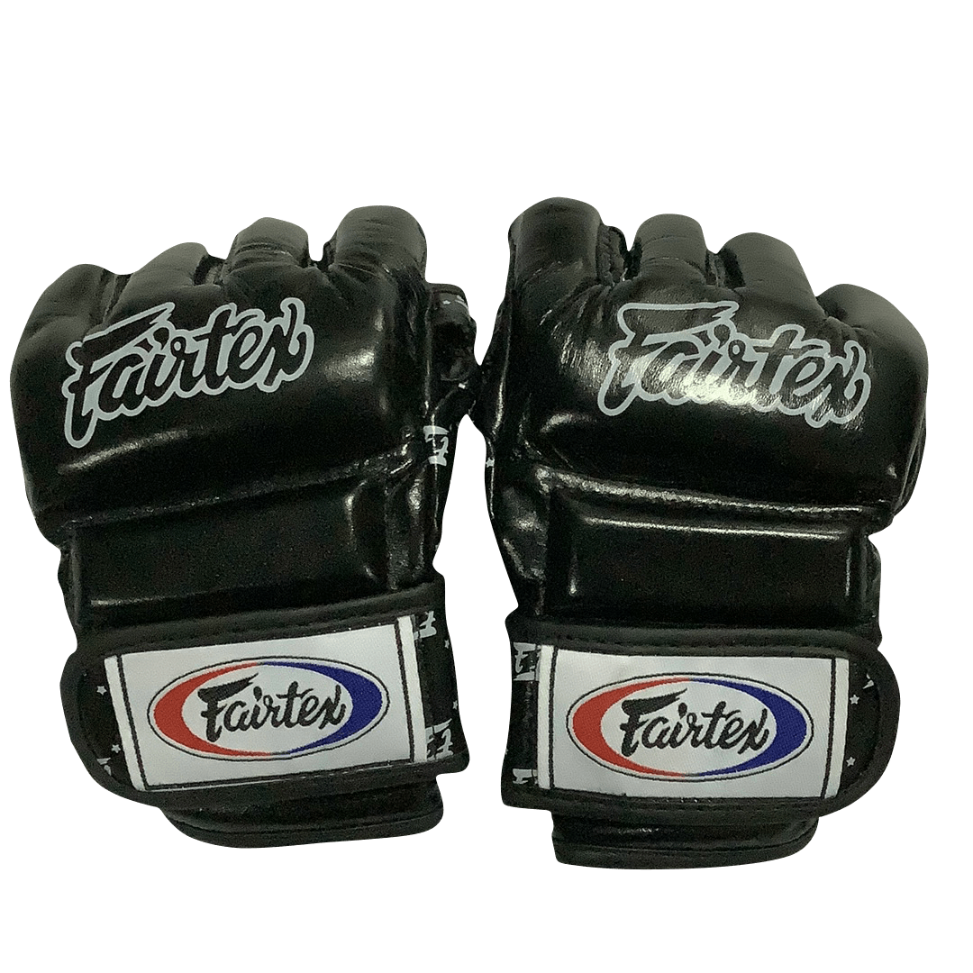Fairtex Boxing Gloves MMA FGV17 Split Knuckles Black