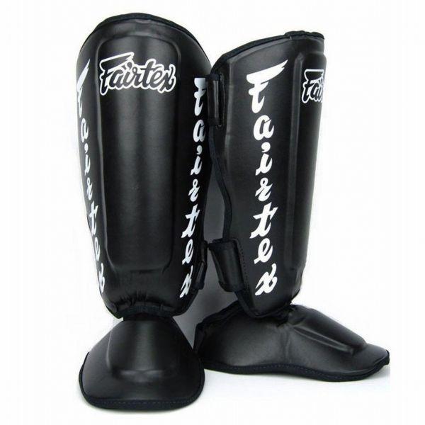 Fairtex Shin Guard SP7 BLACK Detachable In-Step Shin Pad