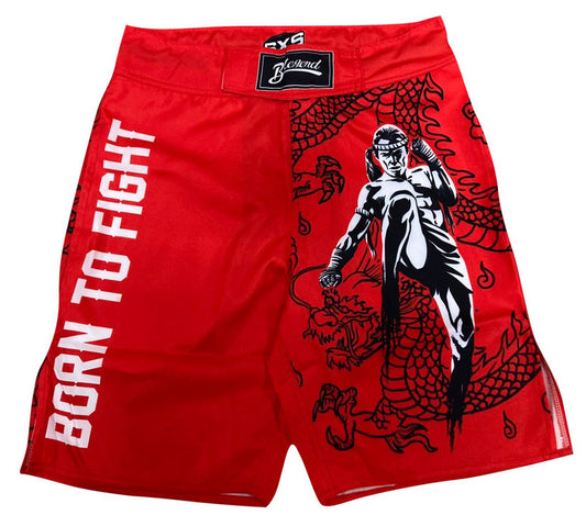 Blegend MMA Shorts Red Passion