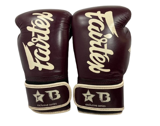 Fairtex Boxing Gloves BGVB3 Maroon Khaki