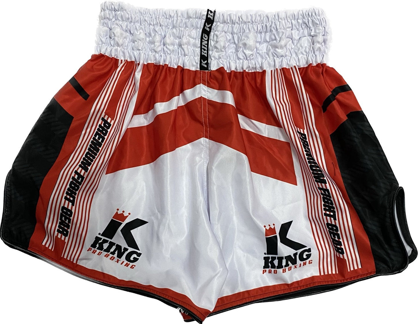 King Pro Boxing Shorts KPB Starr White Red