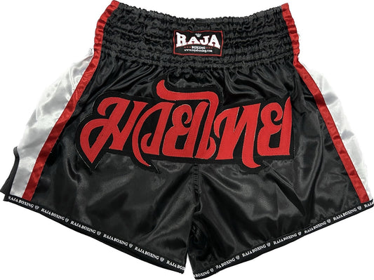 Raja Muay Thai Shorts Urban Hero Black White