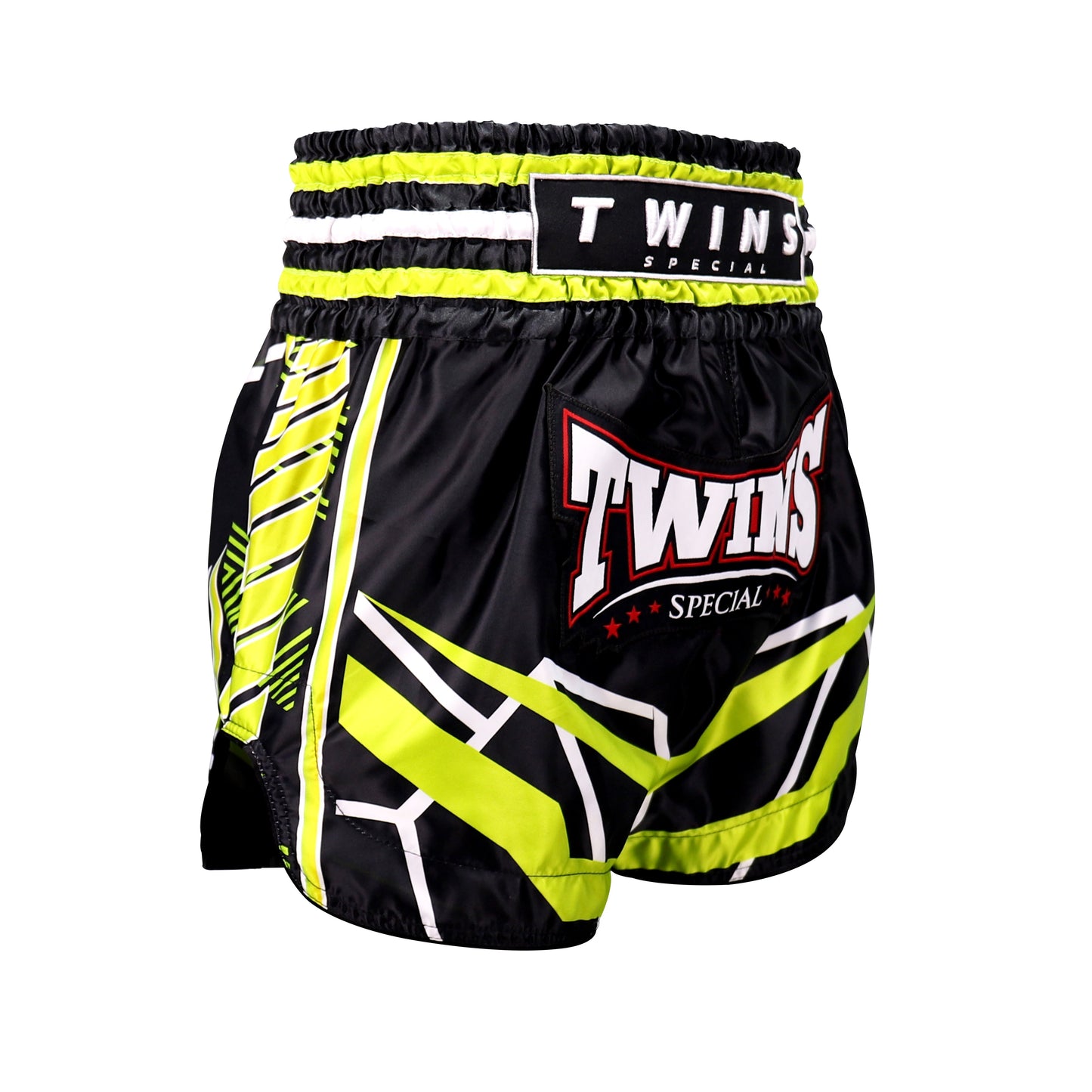 Twins Special Muay Thai Shorts TBS-Racing Black Green