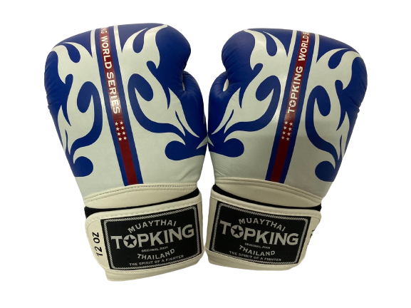 Top King Boxing Gloves TKBGWS World Series BLUE NO AIR