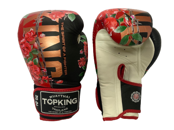 Top King Boxing Gloves TKBGRS ROSE BLACK