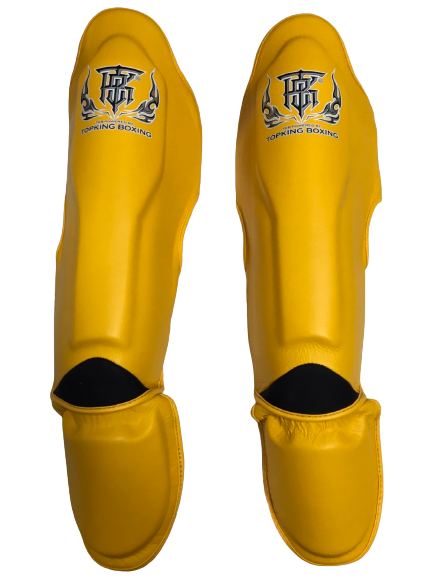 Top King Shin Guards 窶抉ro窶 TKSGP-GL Yellow