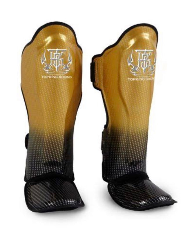 Top King Shin Guards Super Star TKSGSS01 Gold Black