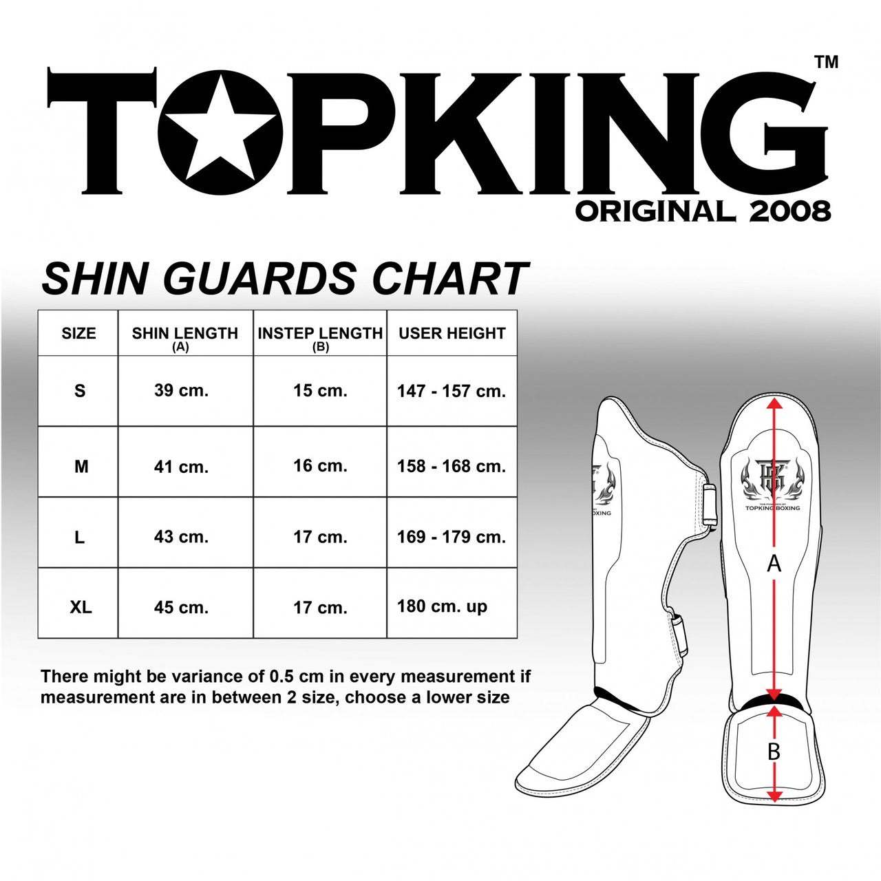 Top King Shin Guards TKSGP-GL Blue