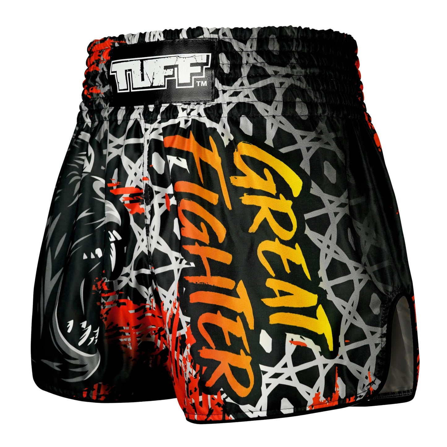 Tuff Muay Thai Shorts TUF-RMS123-BLK