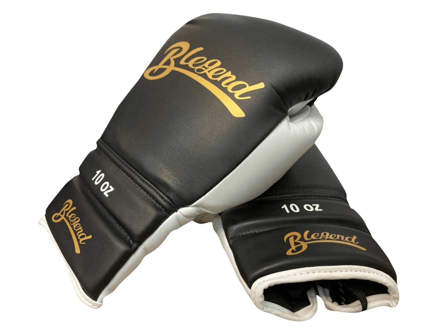 Blegend Boxing Gloves BGLLP Lace Up Black White