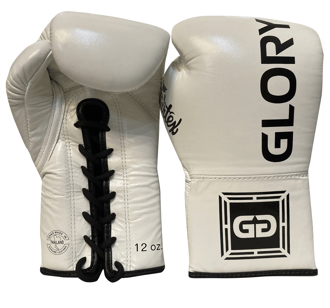 Fairtex Boxing Gloves BGLG1 GLORY Lace Up White