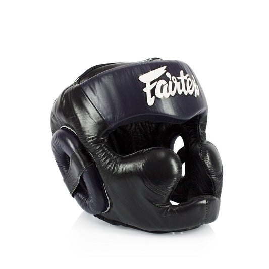 Fairtex Head Gear HG13 Full Head Cover BLack DIAGONAL VISION SPARRING