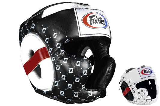 Fairtex Head Gear  HG10 Black White