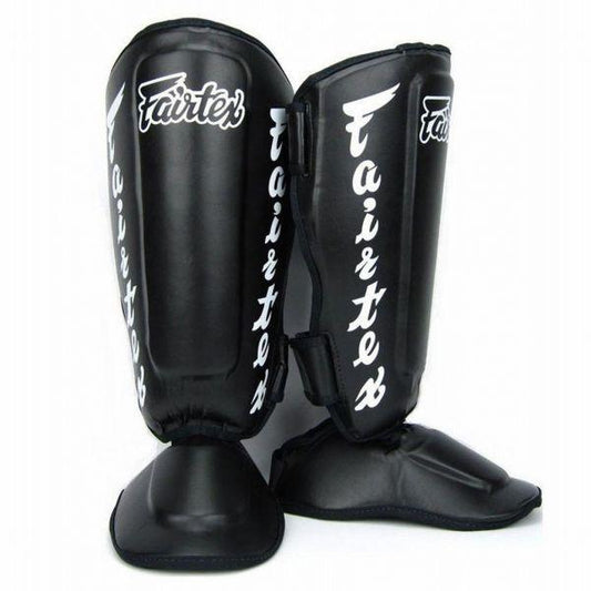 Fairtex Shin Guards SP7 BLACK Detachable In-Step Shin Pad