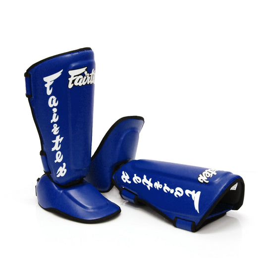 Fairtex Shin Guards SP7 BLUE DETACHABLE IN-STEP SHIN PAD