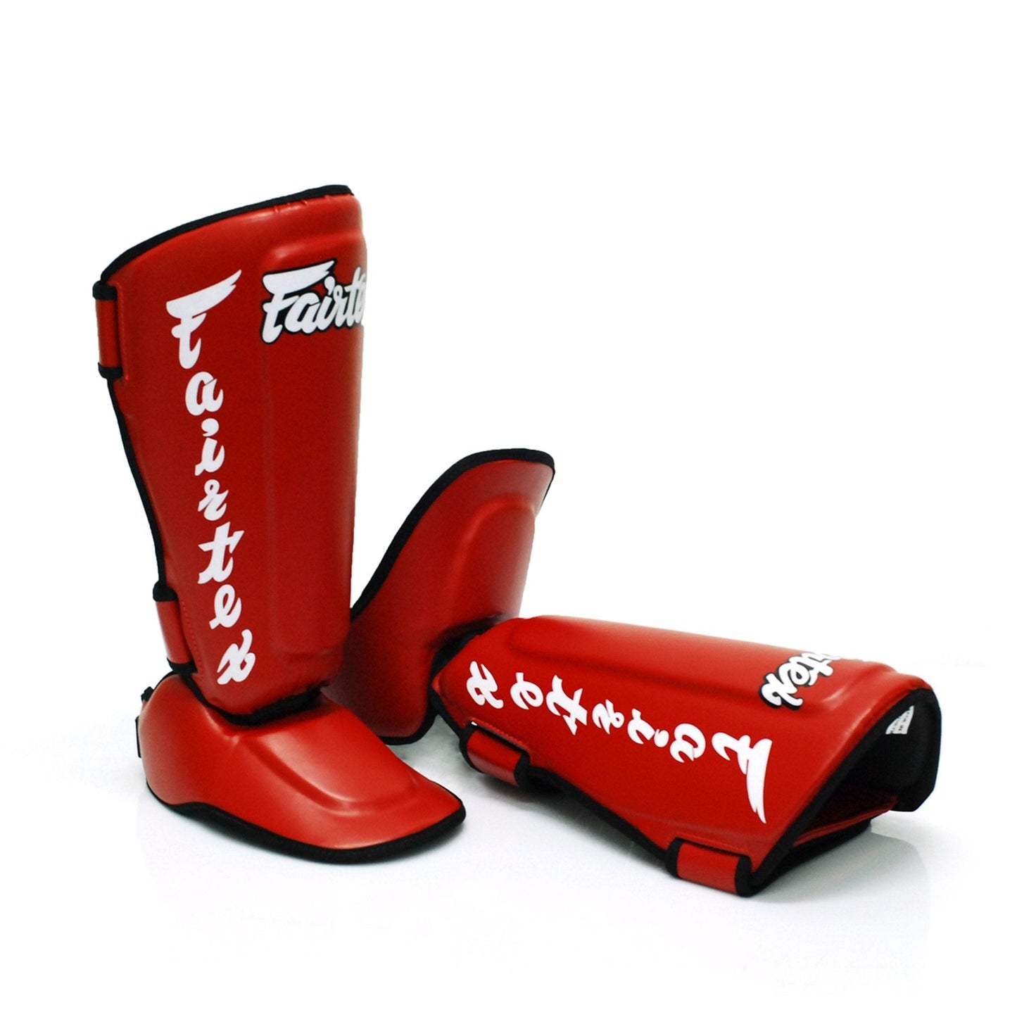 Fairtex Shin Guards SP7 Red DETACHABLE IN-STEP SHIN PAD