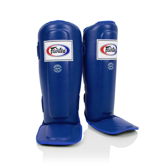 Fairtex Shin Guards SP3 BLUE IN-STEP DOUBLE PADDED PROTECTOR