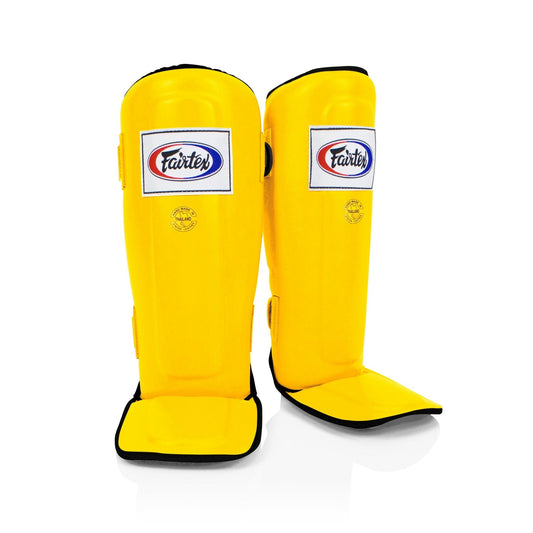 Fairtex Shin Guards SP3 Yellow IN-STEP DOUBLE PADDED PROTECTOR