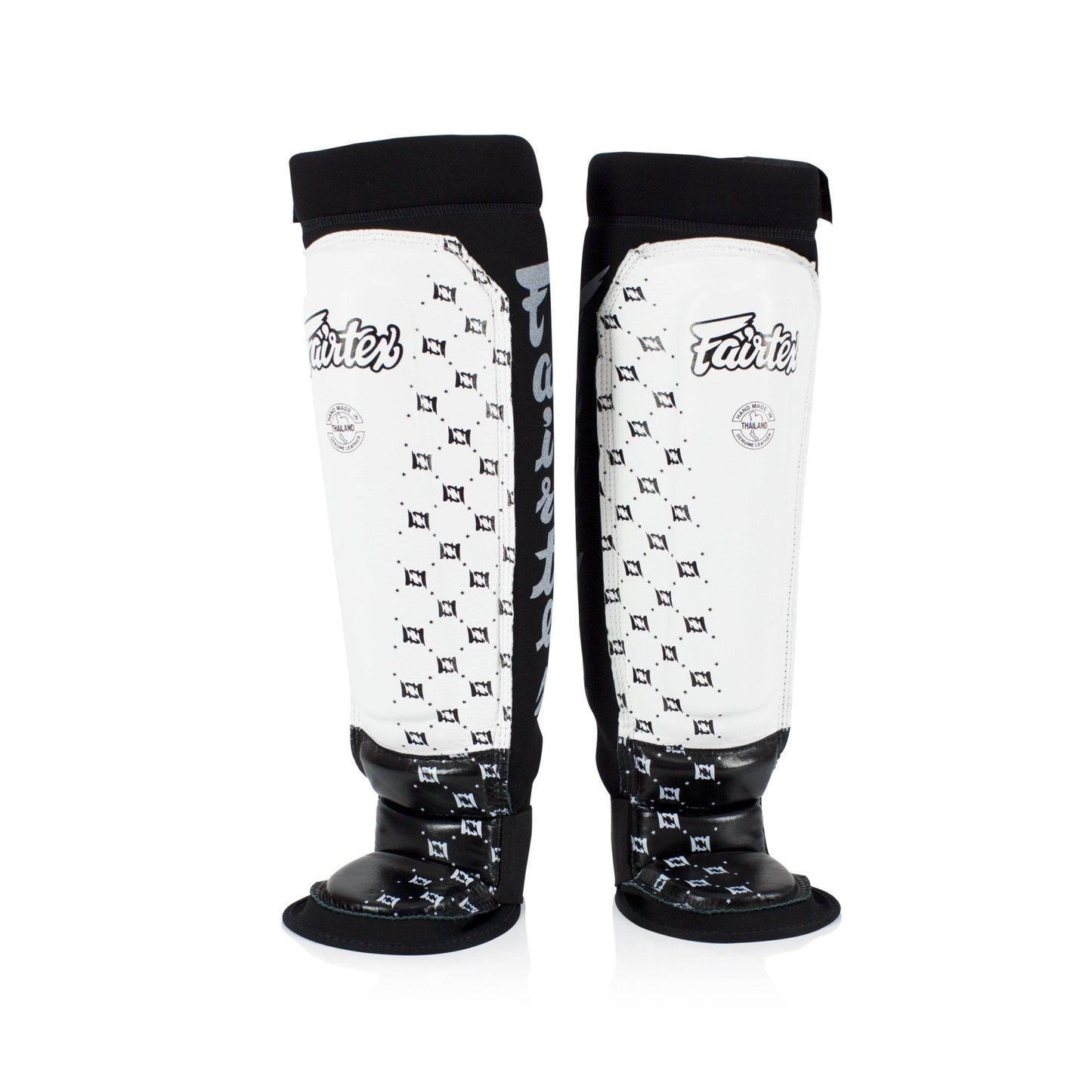 Fairtex Shin Guards Neoprene White/Black SP6