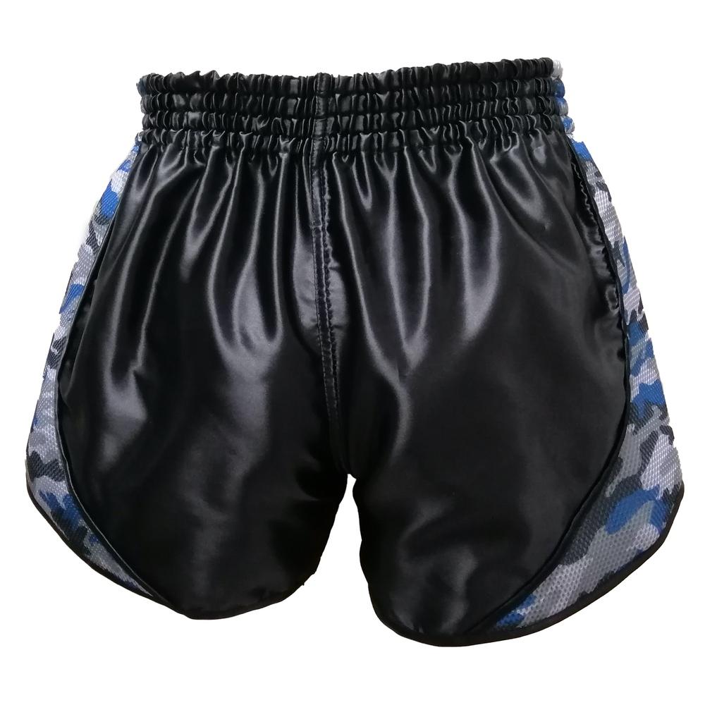 King Pro Shorts Trunks Retro Mesh 2  Black Camo Blue