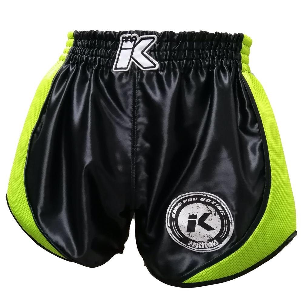 King Pro Shorts Trunks Retro Mesh Black Green