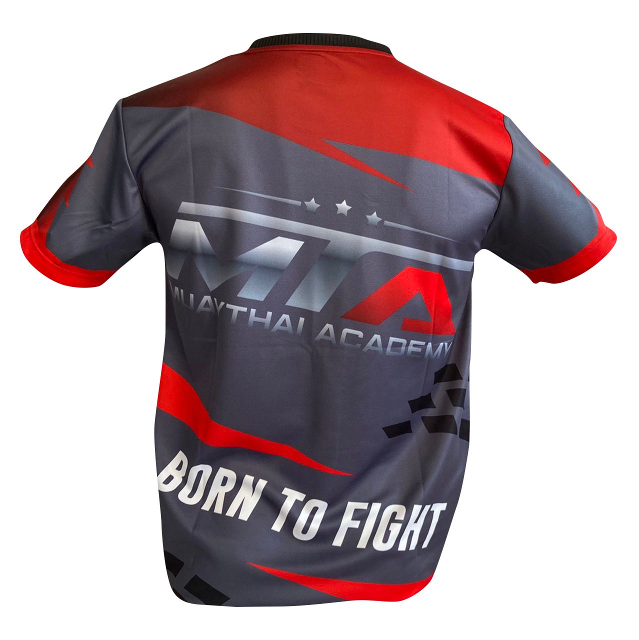 MTA Muay Thai T-shirt Born to fight 2 Grey Red