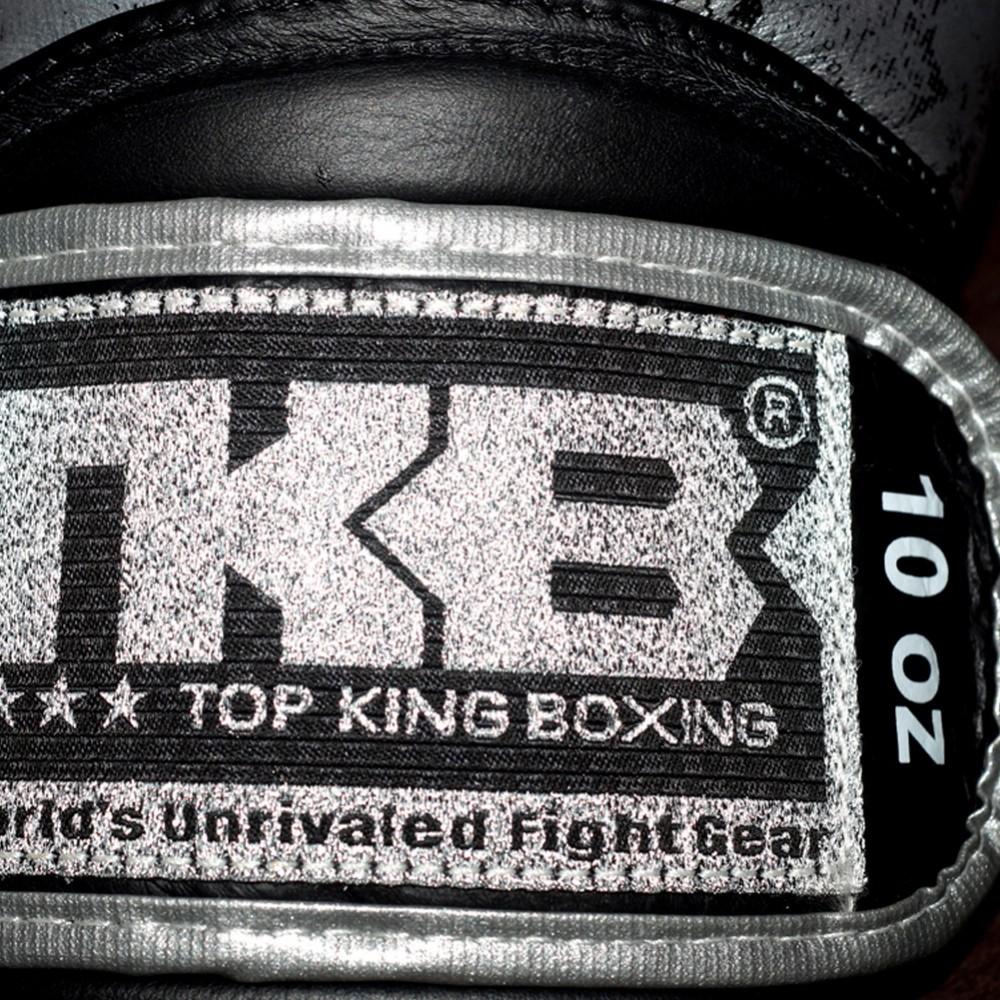 Top King Boxing Gloves TKBGSS02 NO AIR BLACK SILVER