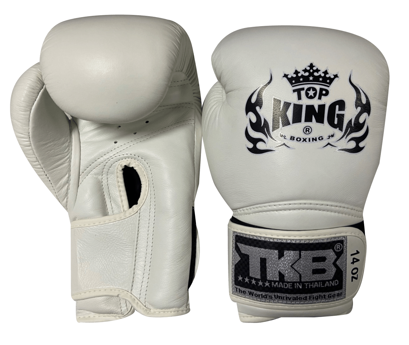 Top King Boxing Gloves TKBGSV Super White