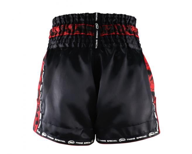 Twins Muay Thai Shorts TBS-SKULL Red Black