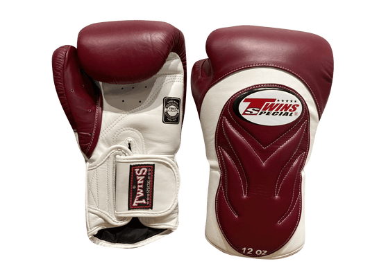 Twins Special Boxing Gloves BGVL6 White Maroon