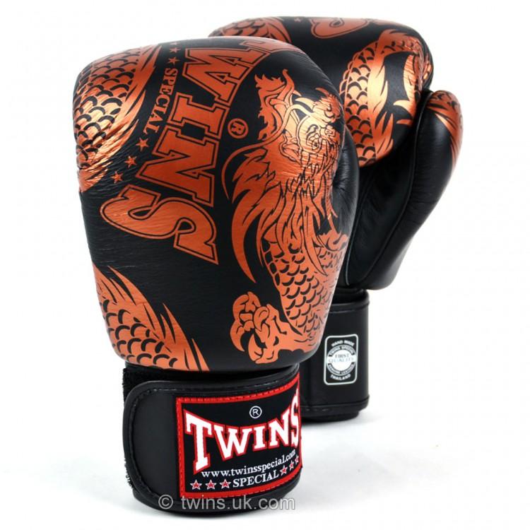 Twins Special Fancy FBGVL3-49 COPPER/BLACK BOXING GLOVES