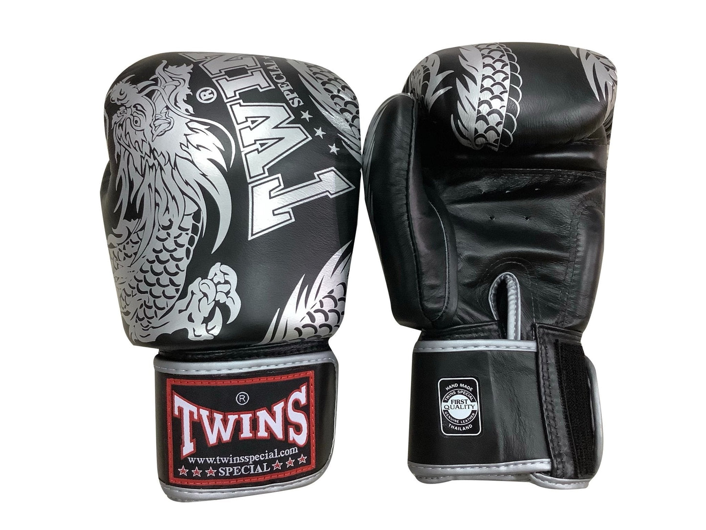 Twins Special Fancy FBGVL3-49 SILVER/BLACK BOXING GLOVES