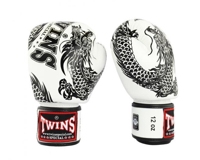 Twins Special Fancy FBGVL3-49 Black/White  Boxing Gloves