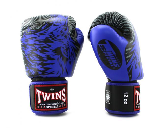 Twins Special Fancy BOXING GLOVES FBGVL3-50 BLUE/BLACK