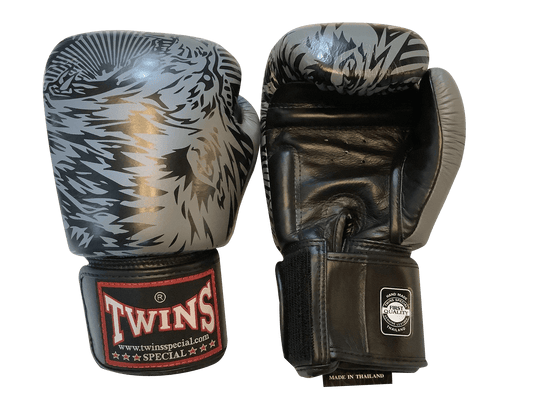 Twins Special Fancy Boxing Gloves FBGVL3-50 Grey/Black