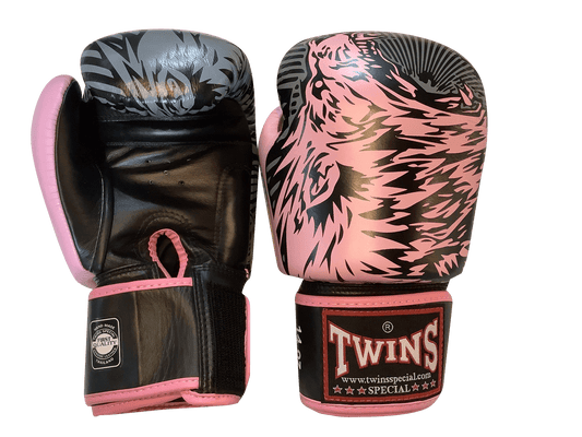 Twins Special Fancy BOXING GLOVES FBGVL3-50 PINK/BLACK