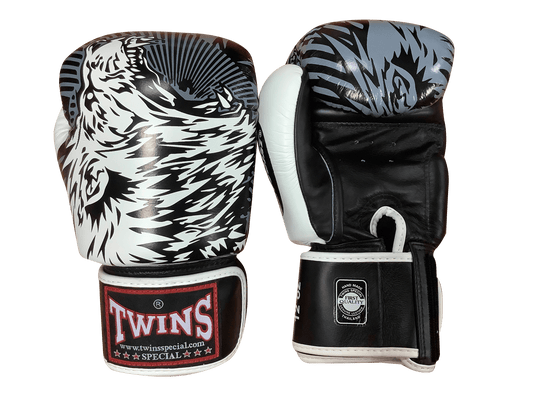 Twins Special Fancy BOXING GLOVES FBGVL3-50 WHITE/BLACK