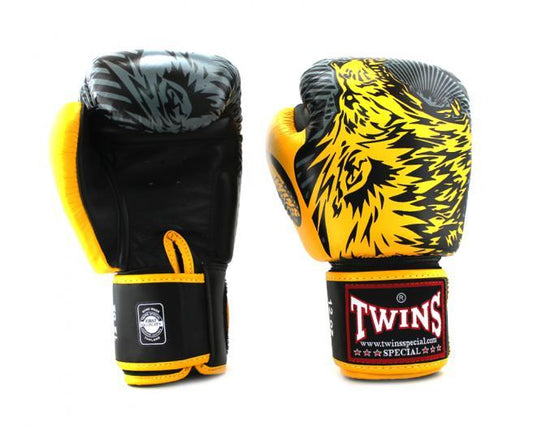 Twins Special Fancy BOXING GLOVES FBGVL3-50 YELLOW/BLACK