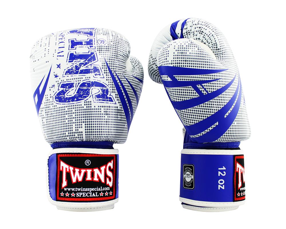 Twins Special Fancy FBGVL3-TW5 BLUE/WHITE BOXING GLOVES