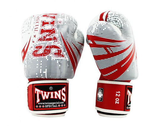 Twins Special Fancy  FBGVL3-TW5 RED/WHITE BOXING GLOVES