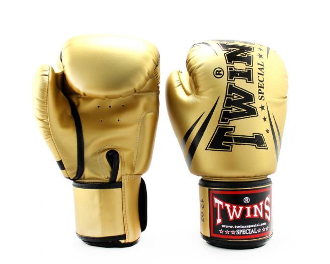 Twins Special Fancy BOXING GLOVES FBGVS3-TW6 GOLD/BLACK