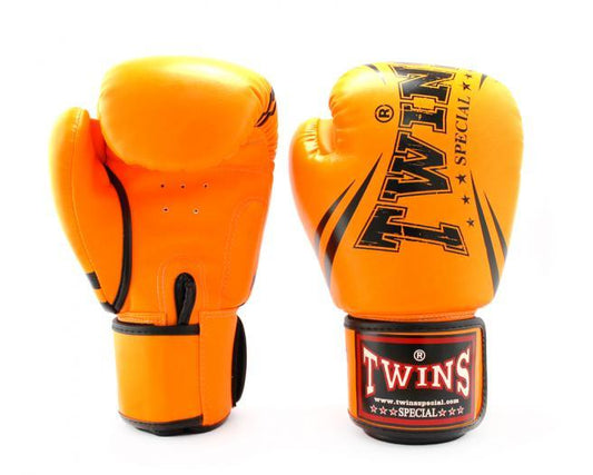 Twins Special Fancy BOXING GLOVES FBGVS3-TW6 ORANGE