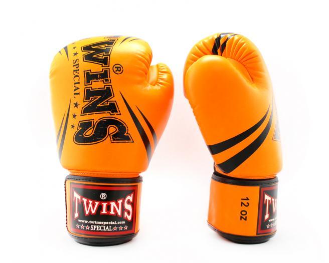 Twins Special Fancy BOXING GLOVES FBGVS3-TW6 ORANGE